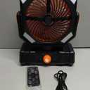 USONE Misting Fan, Portable Camping Fan Rechargeable, Battery Powered Fan for Camping with Light, Remote & Timer, Hanging Tent Fan with Hook for Outdoor fishing, Travel, Work/Summer Essential