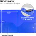Dunwell Colored Plastic Folders with Pockets - (12 Pack, Assorted Colors), 2-Pocket 8.5x11 Folders for School and Office, Heavy Duty Long Lasting Poly, Includes Labels