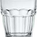 Bormioli Rocco Rock Bar Juice Glasses, Set of 6-7.25 Oz. Stackable Drinking Glasses for Cocktails, Desserts & Soft Drinks - Space-Saving Everyday Glass Tumblers, Dishwasher Safe