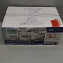 Ceiling Fans with Lights, 42 Inch Low Profile Ceiling Fan with Light and Remote Control, Flush Mount, DC Reversible Motor, Noiseless, Black 6 Speeds Ceiling Fan for Bedroom