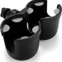 Accmor Stroller Cup Holder, Bike Cup Holder, Universal Cup Holder for Uppababy Nuna Doona Strollers, 2-in-1 Cup Phone Holder for Stroller Bike Wheelchair Walker Accessory