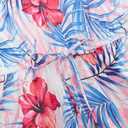 RAISEVERN Womens Rompers Summer Short Jumpsuits Casual Scoop Neck Sleeveless Romper with Pockets (Medium, Floral-01)