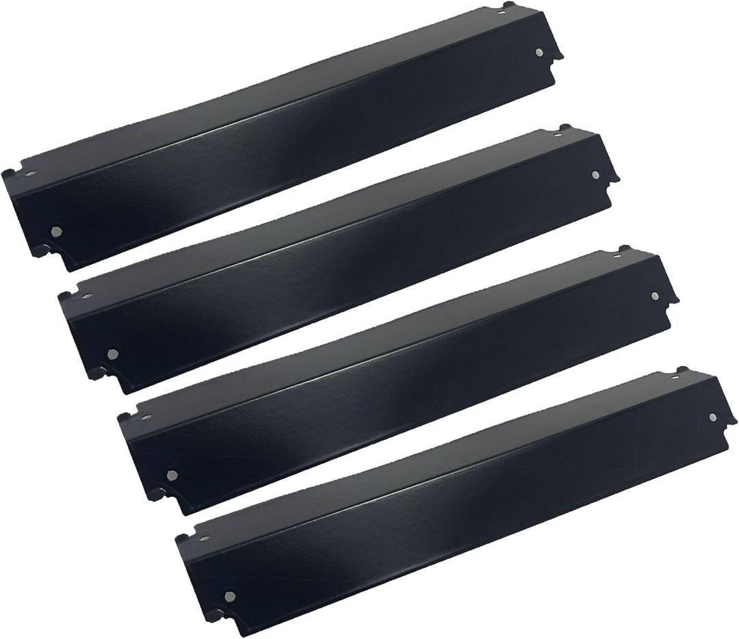 Direct store Parts DP125 (4-pack) Porcelain Steel Heat Shield/Heat Plates 16 "x 3 13/16" Replacement for Charbroil, fits for Thermos, fits for Kenmore Sears and other Gas Grill Models