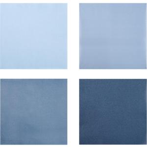 100Pcs Dusty Blue Party Napkins Gradient Blue Disposable Paper Napkins 4 Colors 6.5" Luncheon Cocktail Napkin for Birthday Wedding Baby Shower Party Supplies