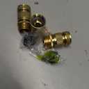 HQMPC Garden Hose Quick Connector Water Hose Quick Connect inch GHT Brass Easy Connect Fitting Quick Connect Hose Fittings Garden Hose Fitting Water Hose Connectors (3SETS)