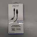 Z GEAR 10 Foot Braided Synk & Chardge Cable. Metal Housing For Lightning Tip