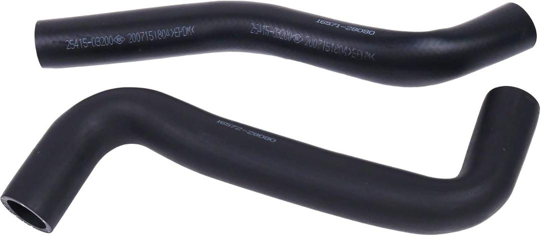 Upper and Lower Radiator Coolant Hose Set 16571-28080 16572-28080 Compatible with Toyota Camry 2002-2006 Solara 4cyl 2004-2008 2.4 L4