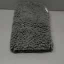 GORILLA GRIP Bath Rug Mat, Thick Soft Absorbent Chenille, Quick Dry Microfiber Mats, Rubber Backing Washable Shower Floor Rugs, Bathmat Runner, US Designed Bathroom Home Decor Accessories 24x17, Grey