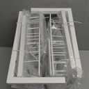 Delamu 2 Pack Under Sink Organizer and Storage, Height Adjustable Under Kitchen Sink Organizer, 2 Tier Pull Out Under Cabinet Organizer, Under Counter Storage for Kitchen Bathroom, White