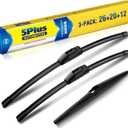5 PLUS® 26"+20"+12" Windshield Wipers Replacement for Toyota Highlander 2008-2019 / Sienna 2021-2024 Wiper Blades,Windshield Wiper Blades Original Equipment Replacement (Pack of 3)