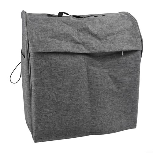 HogarTech Stand Mixer Cover with Storage Pocket for 4.5-5 Quart Tilt Head Mixers, Kitchen Appliance Protector Organizer 14x9.5x14 Inch Gray