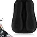 NQEUEPN Universal Motorcycle Seat Cushion, High Elastic Gel 3D Honeycomb Gel Seat Cover Pad Breathable Shock Absorption Motorcycle Passenger Long Rides Accessories