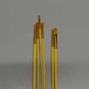 Mr. Pen- Artist Paint Brushes for Acrylic Painting, 6 pcs, Yellow Ergonomic Wooden Handle, Synthetic Bristles in Different Sizes & Shapes, Watercolor Brushes