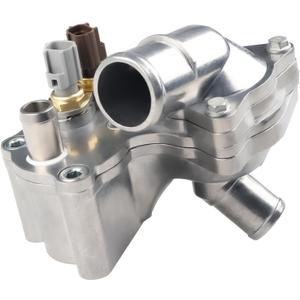 Upgraded Aluminum Thermostat Housing Assembly Compatible with 2001-2005 Ford Explorer, 2001-2011 Ranger, 2001-2008 Mazda B4000, 2001 Mercury Mountaineer, Replacement for SK121093 4L5E8A586AB
