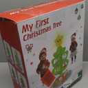 Baby Christmas Tree Toy with Topper Star: Montessori Christmas Tree Set with DIY Train Set&Tracks, Finger Puppets Snowman/Reindeer/Santa Tumblers for Toddlers Must Have Xmas Birthday Gift Indoor Decor