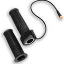 Full Twist Throttle Fits for Ridstar Q20, Handles Ebike Throttle 12V-72V 22.2mm 3pin Wide Voltage Fits E-Bike & E-Scooter