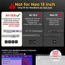 EooCoo Case for MacBook Air 13 inch, M5 M4 M3 M2 2026-2022 A3449 A3240 A3113 A2681, Reinforced Anti-Cracking, True-to-Device Matte Texture, Hard Shell Laptop Cover for MacBook Air 13.6 inch