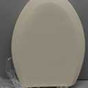 Centoco Heavy-Duty Elongated Toilet Seat, Wood Core with Scratch-Resistant Plastic Finish, Won't Crack or Fade, Residential, Made in the USA, DSAMAZ9-106, Bone