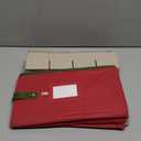 ZOBER Underbed Christmas Ornament Storage Box - Stores 64 3" Ornaments, With Dividers - Tear Proof 600D Oxford Fabric, Ornament Organizer Storage Box, Durable Christmas Containers Holder - Red