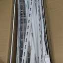 Over The Door Pantry Organizer, Wall Mount Spice Rack, Pantry Hanging Storage and Organization, 6 Adjustable Baskets Heavy-Duty Metal for Home & Kitchen, Back of Door Seasoning Rack - White