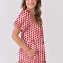 ANRABESS Women's Boho Maxi Dresses 2025 Summer Casual Floral Puff Short Sleeve Tie Front Flowy Swing Tiered Long Beach Dress (M)