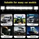 LED Light Bar Kits for Truck - 20 Inch Slim Light Bars, 4 inch LED Pods 12V 24V Led Work Lights Off-Road Driving Lights Waterproof for ATV Tractor Pickup Cart with Wiring Harness
