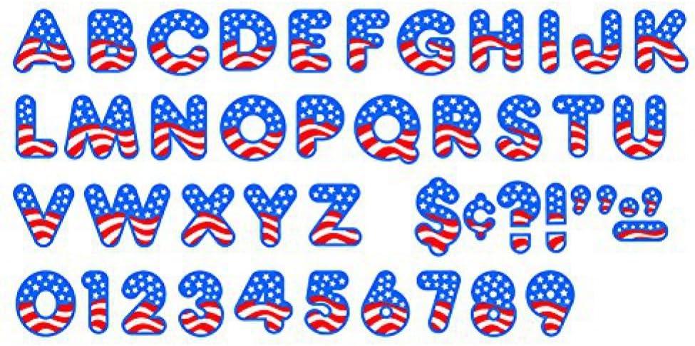 Trend Enterprises Americana Casual Ready Letters, 4" (T-79044)