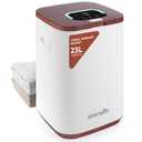 Serenelife Towel Fabric Steamer and Warmer White and Wood