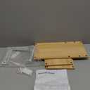 Golener Countertop Organizer Corner Shelf, 2 Tier Adjustable Stackable Corner Shelves for Kitchen, Bathroom, Spice Rack, Coffee Bar, Cabinet, Dresser Table, Corner Counter Shelf Stand, Natural Beige