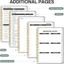 2026 Planner, Weekly and Monthly Calender Planner, Jan 2026 to Dec 2026, Hardcover 2026 Calendar Book with Tabs & Inner Pocket, Office Home School Supplies for Women & Men - A5 (6.3" x 8.5"), Dusty Blue