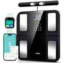 Body Pod Scale, Smart Scale for Body Weight,8-Electrode Digital Bathroom Scale for Fat BMI Muscle Mass Bia Full Body Composition Analyzer 28 Measurements Accurate Weighing Machine 400lb