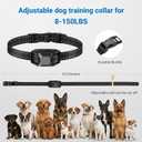 Dog Shock Collar with Remote Control,2000FT Range Dog Training Collar with 4 Training Modes,IP67 Waterproof Dog Bark Collar for Small Medium and Large Dogs(8-150lbs) (Black)