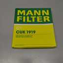 MANN-FILTER CUK 1919 Cabin Air Filter - Pollen Filter with Activated Carbon