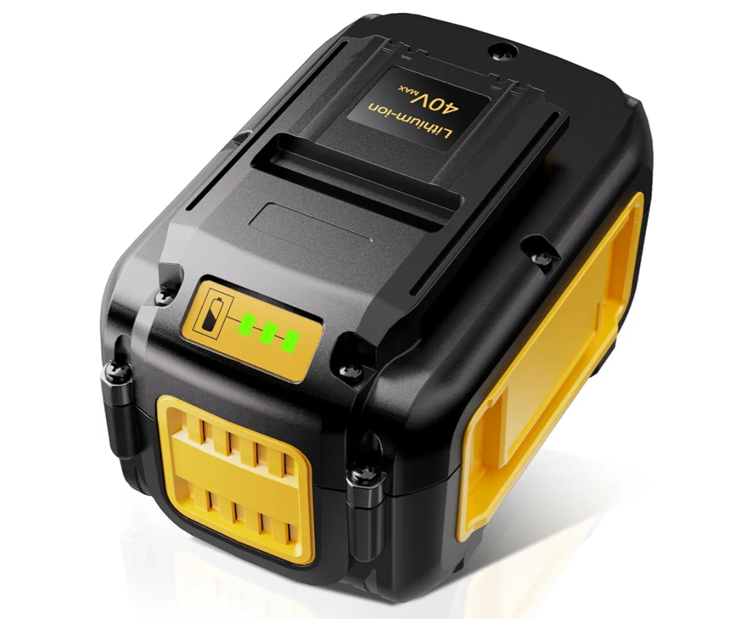 1 Pack 5.0Ah Lithium-ion Replacement for ‎Dewalt 40V Battery DCB404 DCB406 DCB407 DCB114，Compatible with All 40V MAX Tools