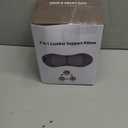 3in 1 Smooth Spine Triple Fusion Back Massager Electric Lumbar Support Pillow withHeat, Vibration & Adjustable Traction -Memory Foam Back Massager for Lower BackPain Relief