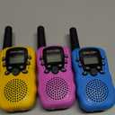 Walkie Talkies for Kids Toys Valentines Day Gifts for Kid Boys Girls 4-6, 3 Miles Range Walkie Talkie to Camping, Outdoor, 4 Year Old Girl Birthday Gifts for 3-9 Year Old Boy Girl Gifts (Blue&Pink&Yellow)