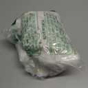 Christmas Tree Skirt 24 Inch Mini Faux Fur Plush Striped Textured Tree Skirt for Xmas Tree Ornaments Holiday Party (White & Gold)