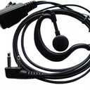Earpiece for Icom Radio IC-V8 V80 V80E V82 V85 F4026 F3G F4G F11 F11S F14 F14S F21 F21S F24 F24S G Shape Earphone Earhook Headset with Mic 2 PIN