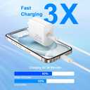 [Apple MFi Certified] iPhone 17 16 15 Pro Max Charger Fast Charging | 2 Pack 20W Type C Charger Fast Charging Block with 6FT USB C Charging Cable for iPhone 17/17 Pro/17 Pro Max/Air/16 15 Pro Max