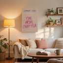 Ripiyome Pink Vintage Library Wall Art One More Chapter Quote Book Poster Trendy Bookish Decor Posters Retro Library Canvas Print for book lover Reading Nook Bedroom Wall Decor 12x16inch Unframed