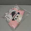 Newborn Halloween Baby Girl Outfit Ruffle Sleeve Romper Dress Suspender Jumpsuit Fall Winter Clothes (0-3 Months, Ghost Pink)