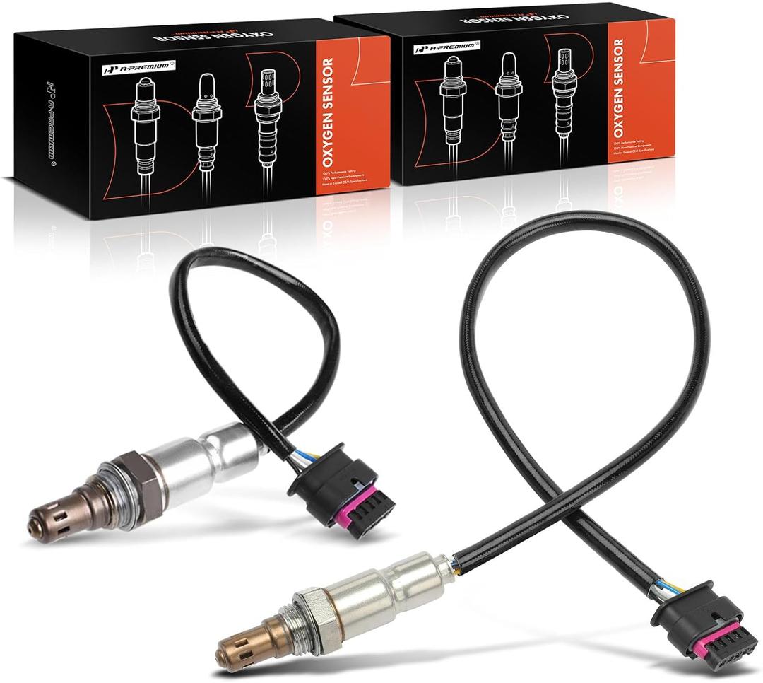 A-Premium O2 Oxygen Sensor Compatible with Ford Mustang 2018-2022 5.0L, Automatic Transmission, Upstream Left and Right, 2-PC Set
