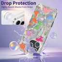 Compatible with iPhone 16 Pro Max Case,with [Soft Slim][Camera Protection] Cute Kawaii Shiny Aesthetic Phone Cover Anti-Yellowing Shockproof Protective Cover for Women Girl-Dinosaurs