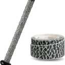 5 x 1.1mm Bat Grip Tape, Greek Key Double-Stamping Textured, Baseball & Softball Bat Tape for All-Weather Performance, Non-Slip, Precut for Easy Install (Zebra)