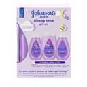 Johnson's Baby Sleepy Time Bedtime Gift Set with Relaxing NaturalCalm Aromas, Bedtime Baby Bath Shampoo, Wash & Lotion, Baby Bedtime Essentials, Hypoallergenic & Paraben-Free, 3 Items (Small)