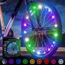 Activ Life LED Bike Wheel Lights with Batteries Included! Get 100% Brighter and Visible from All Angles for Ultimate Safety & Style (1 Tire Pack) (Pastel)