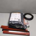 Sliding Garage Door Screen 9x8FT for 1 Car Garage Doors, Magnetic Garage Screen Door with Track Closure, 9x8Ft Retractable Garage Door Screen(Patent has Been published) (Black)