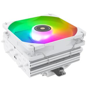 Thermalright SI-100 White ARGB CPU Air Cooler, 66mm Heat Pipes,120mm PWM Quiet Fan CPU Cooler with S-FDB V2.0 Bearing, AGHP 3.0 Technology, for AMD AM4 AM5/Intel 1150/1151/1200/1700/2066/1851