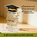 Class of 2026 Inspirational School Graduation Graduate Gifts for Women Men Student Acrylic Keepsake Desk Decor, 2026 High School College Masters Degree Phd Graduation Gift for Women Men Friends, All