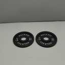 HulkFit 2-inch Olympic Steel Weight Plate with Anti-Rust Finish for Barbells & Plate Only Strength Training - Black